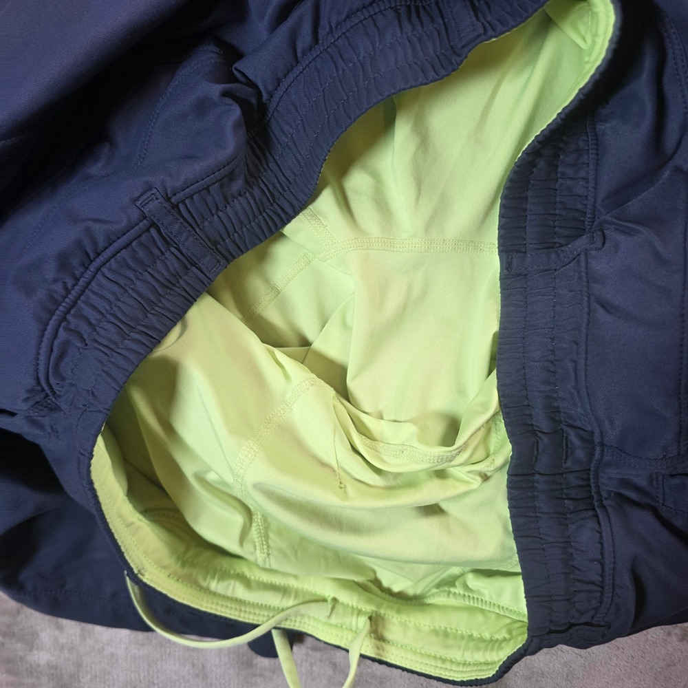 Birddogs Boom Gym Shorts Mens XXL Navy Blue Neon Liner Built-in Girdle Long - Picture 7 of 8